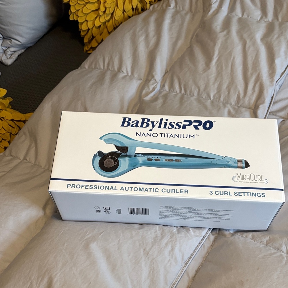 BaBylissPRO Nano Titanium Automatic Curler - Shiny Blue